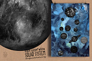 Solar System with gouache and ink, an Illustration by Andrea Tardivo (Thumbnail 14 of 16)