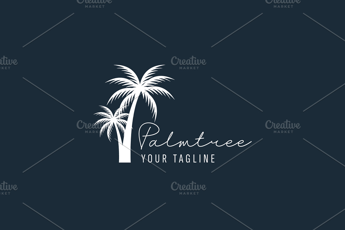 Palm tree logo icon illustration, a Branding & Logo Template by Dyn Studio
