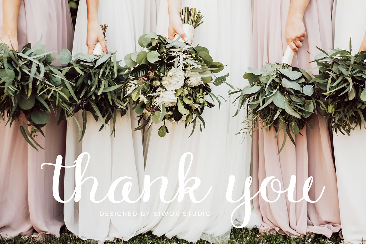 Nurila Script - A Bouncy Script Font, a Script Font by Siwox Studios (Photo 9 of 9)