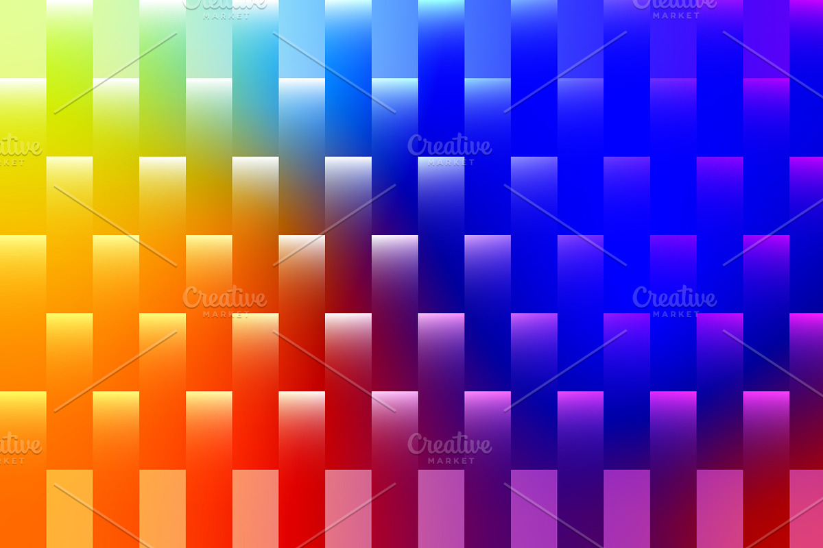 Colorful Gradient Block Pattern, a Background Graphic by Design Store (Photo 3 of 3)