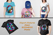 Colorful Digital Art Headphones, an Object Graphic by DreamerStarCo (Thumbnail 4 of 4)