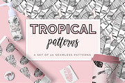 Tropical Seamless Patterns, a Pattern Graphic by Youandigraphics (Thumbnail 1 of 13)