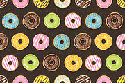 Seamless pattern of tasty donuts., a Pattern Graphic by Evgeniya Dzhumm (Thumbnail 3 of 3)