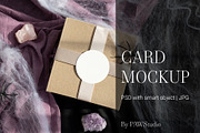 Halloween Card Mockup Round Tag fall, an Advertising Mockup by PawMockups (Thumbnail 1 of 10)