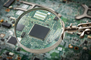 Microchip Inspection on Circuit Board, a Technology Photo by Davizro's Market