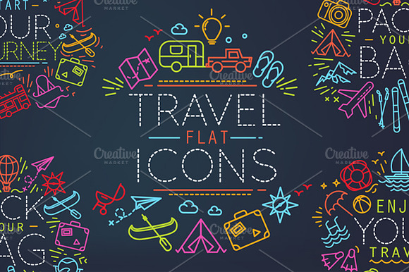 Travel Flat Icons