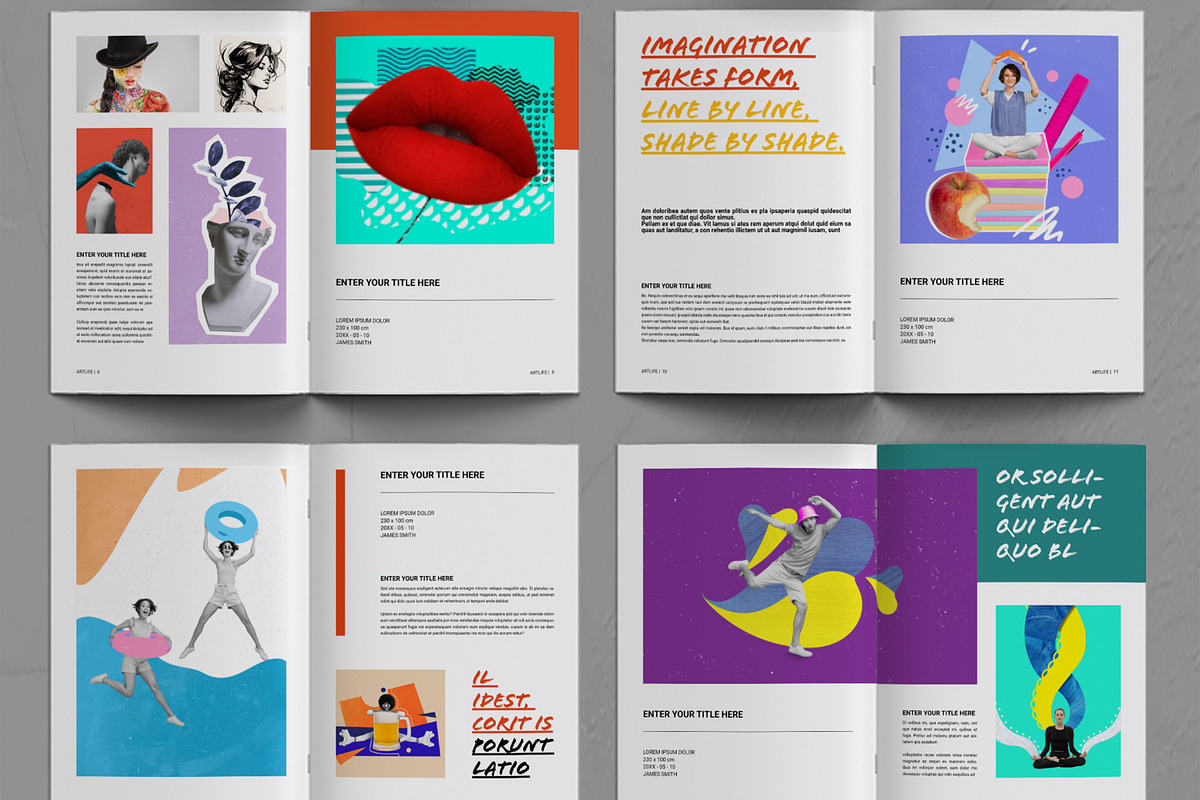 Creative Art Catalog Layout, a Brochure Template by ContestDesign (Photo 3 of 3)