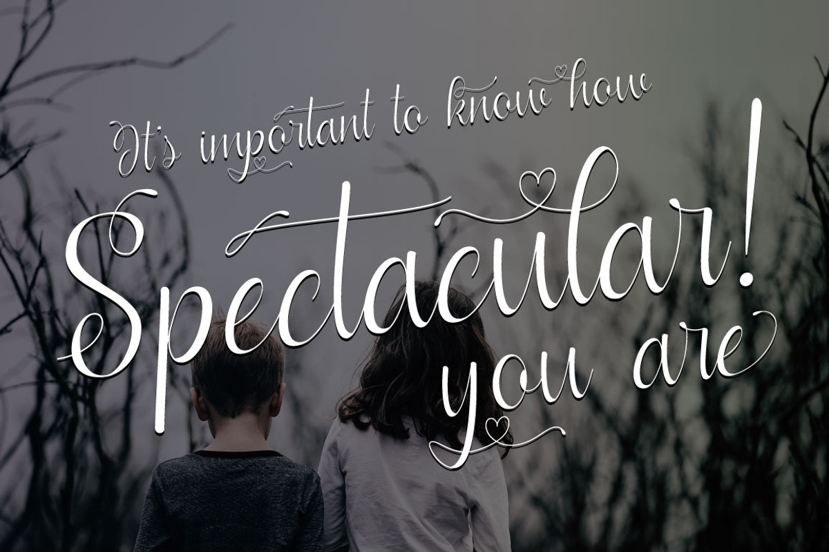 Ladylove Script Typeface preview 7