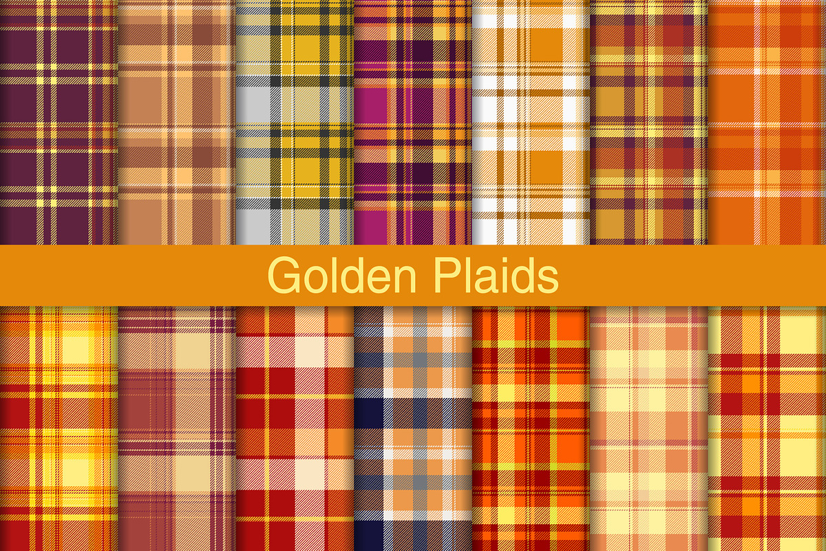 #182 Golden Plaids, a Pattern Graphic by Plaid4You (Photo 1 of 5)