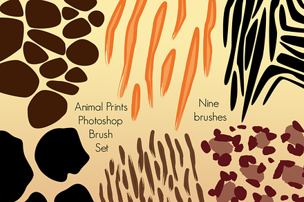 Zoo Animals Photoshop Brushes preview 2
