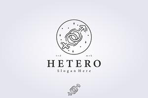 logo of hetero gender sign symbol, a Branding & Logo Template by Lodzrov