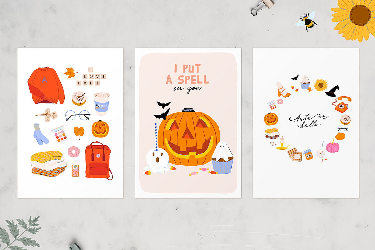 Fall season: Halloween is coming!, a Seasonal Illustration by Ruslana Lubenets (Photo 7 of 17)