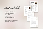 Teacher Resume|CV + Cover letter, a Resume Template by MediaKitTemplates (Thumbnail 8 of 9)