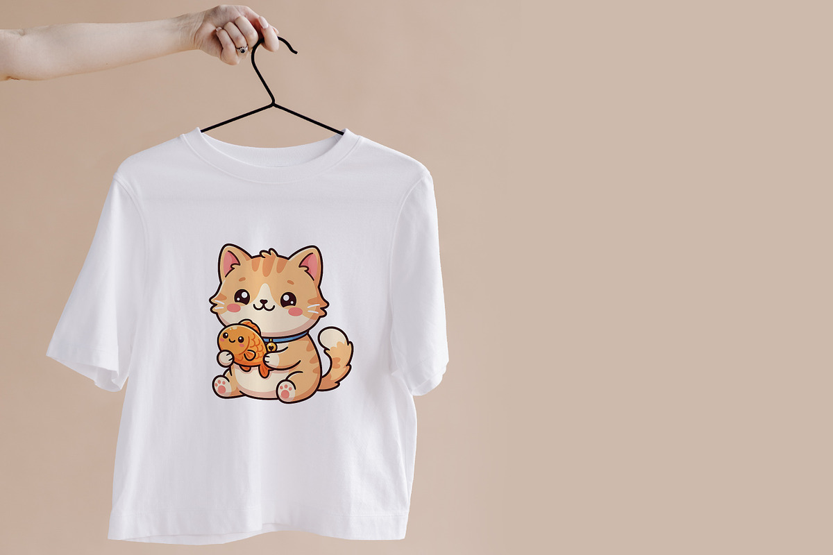 Cute Cat Clipart, an Animal Illustration by Forhadx5 (Photo 8 of 8)