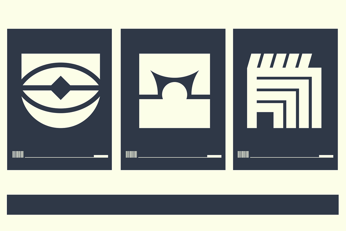 Geometric Logo Template Vol 9, a Solid Icon by Tekuni (Photo 5 of 10)