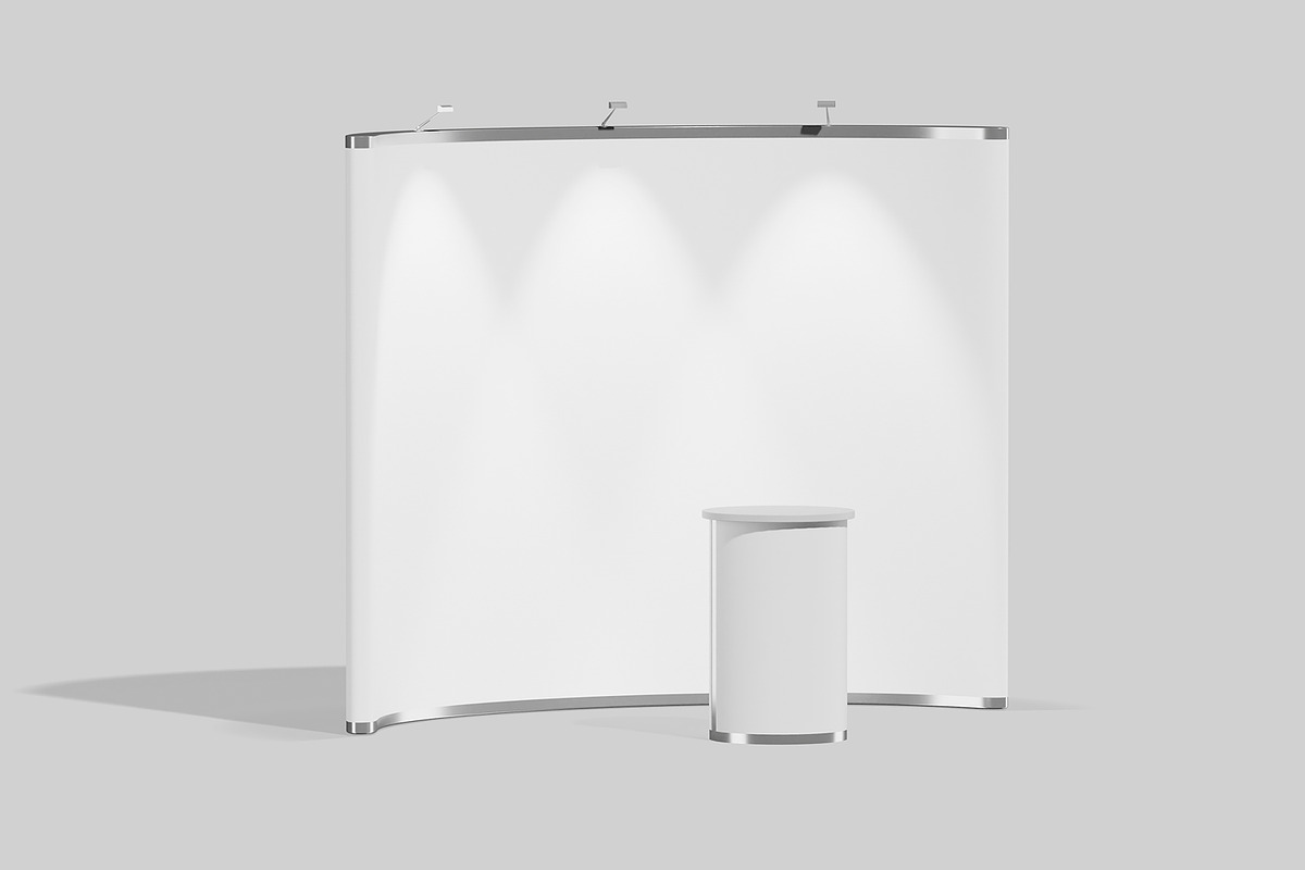 Exhibition Booth Mockup, an Advertising Mockup by Permadi Creative (Photo 3 of 5)