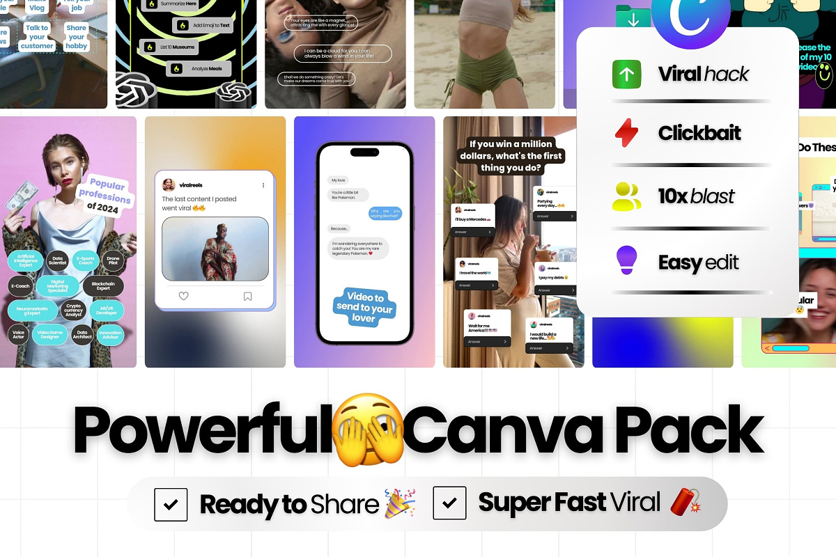 Viral Instagram Reels Templates v3, a Social Media Template by Virall (Photo 3 of 11)