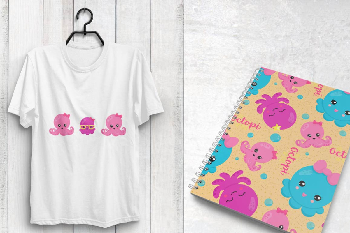 OCTOPUS LOVE Pattern collection, a Pattern Graphic by PrettyPatterns (Photo 4 of 5)