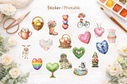 Whimsical Easter Heart Sublimation, an Illustration by Artnoy (Thumbnail 7 of 8)