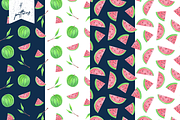 Hand-Drawn Watermelon Patterns, a Pattern Graphic by ApollinariaManko (Thumbnail 5 of 6)