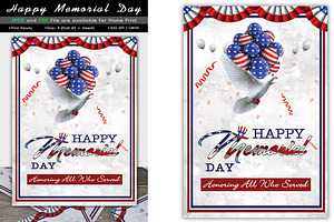 Happy Memorial Day Flyer