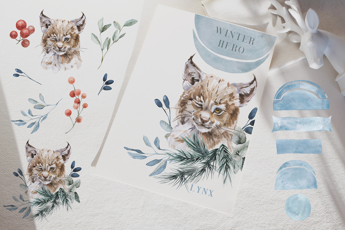 Boho Watercolor Animals & Rainbows, an Animal Illustration by Cat In Colour (Photo 5 of 12)