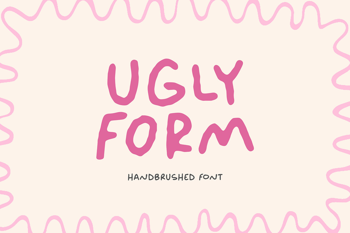 Ugly Form Font, a Handwritten Font by Timurtype (Photo 1 of 7)