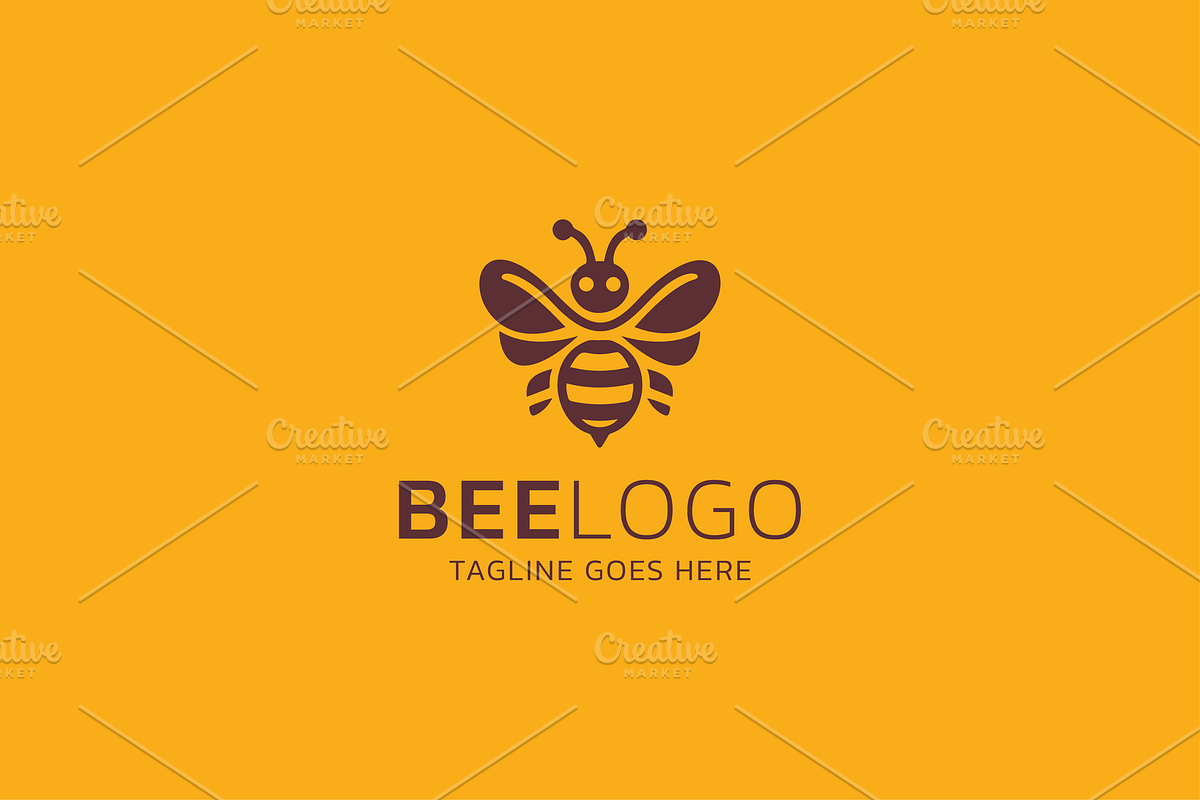 Bee Logo Template, a Branding & Logo Template by ahsancreates (Photo 2 of 4)
