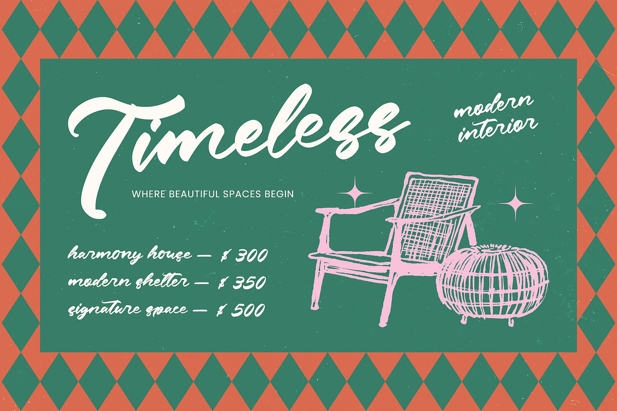 Sanita Yughi Bold Calligraphy, a Script Font by Letterena Studios Script (Photo 3 of 15)