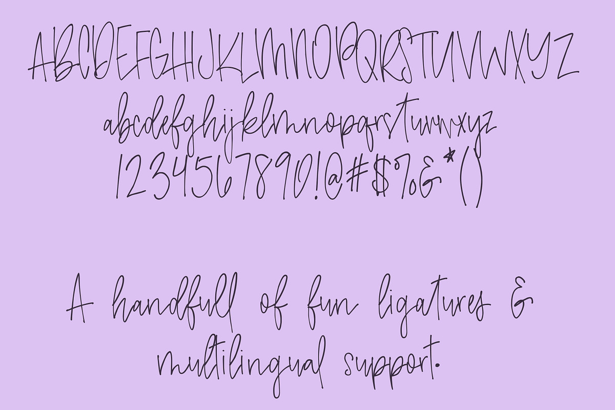 Amethyst | A Signature Font preview 4