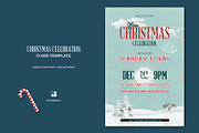 Vintage Christmas Flyer, a Flyer Template by Corrella Design (Thumbnail 1 of 3)