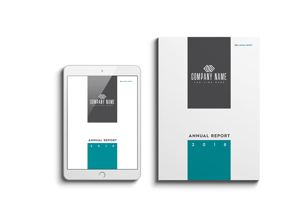 Annual Report Template, a Brochure Template by Machel Design (Photo 5 of 6)