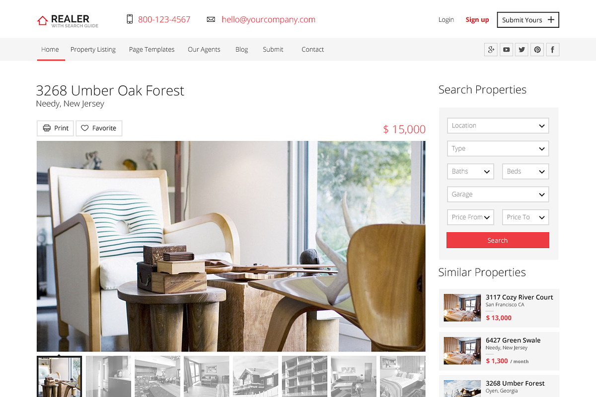 Realer - Real Estate PSD Template, a Websites & App Template by Ondrej Lechan (Photo 5 of 5)