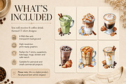 Coffee Drinks T-Shirt Print Bundle, a Food Illustration by GoldmoonUA (Thumbnail 5 of 5)