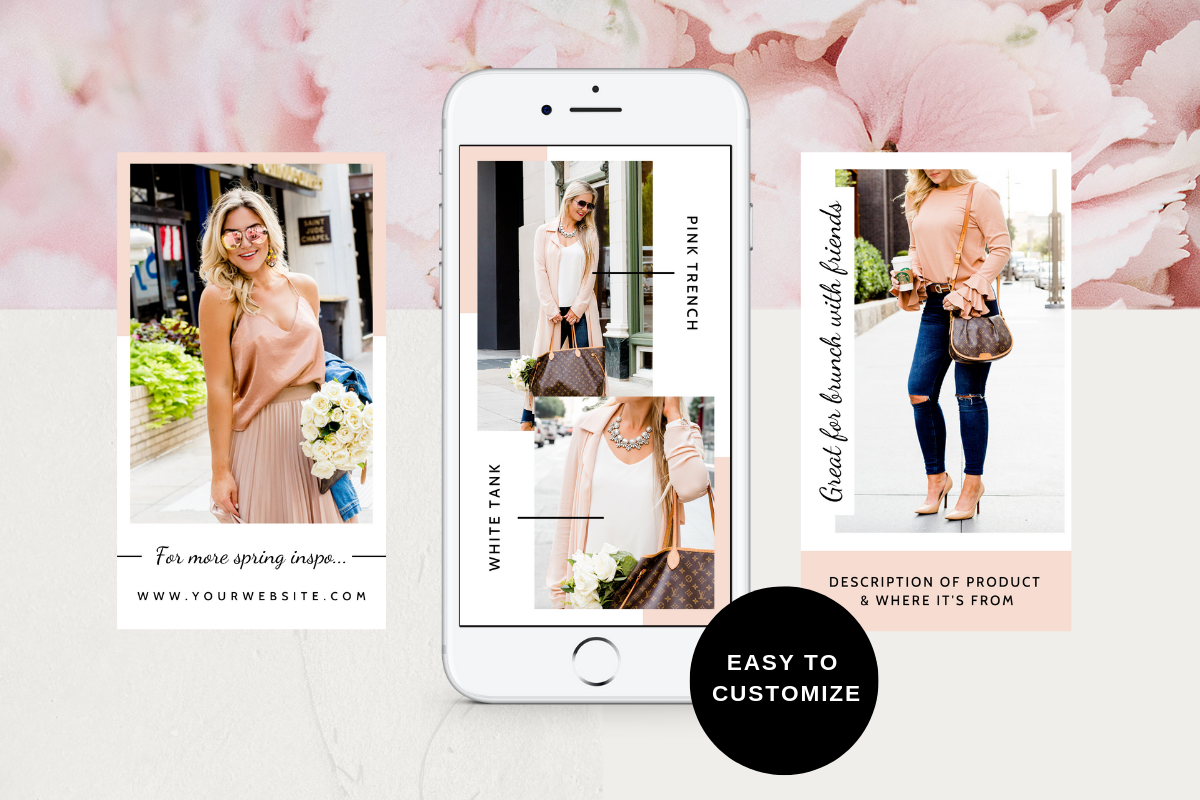 Instagram Stories Templates CANVA, a Social Media Template by Just Like White Creative (Photo 2 of 5)