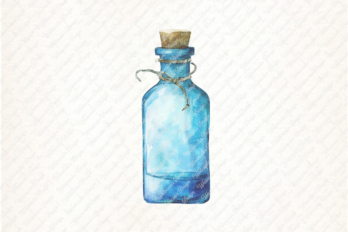 Watercolor Blue Nautical Clipart png, an Illustration by Watercolor design (Photo 7 of 12)