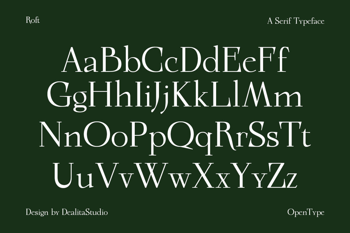 Roft - Quiet Luxury Minimalist Serif, a Serif Font by dealitastudio (Photo 9 of 12)