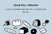 140+ Bread & Bakery Hand-Drawn Set, a Food Illustration by The Journey Atelier (Thumbnail 5 of 20)