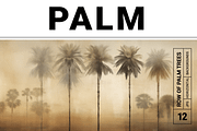 Palm Co · Peaceful Palm Tree Row, a Decorative Illustration by milatovar (Thumbnail 1 of 16)