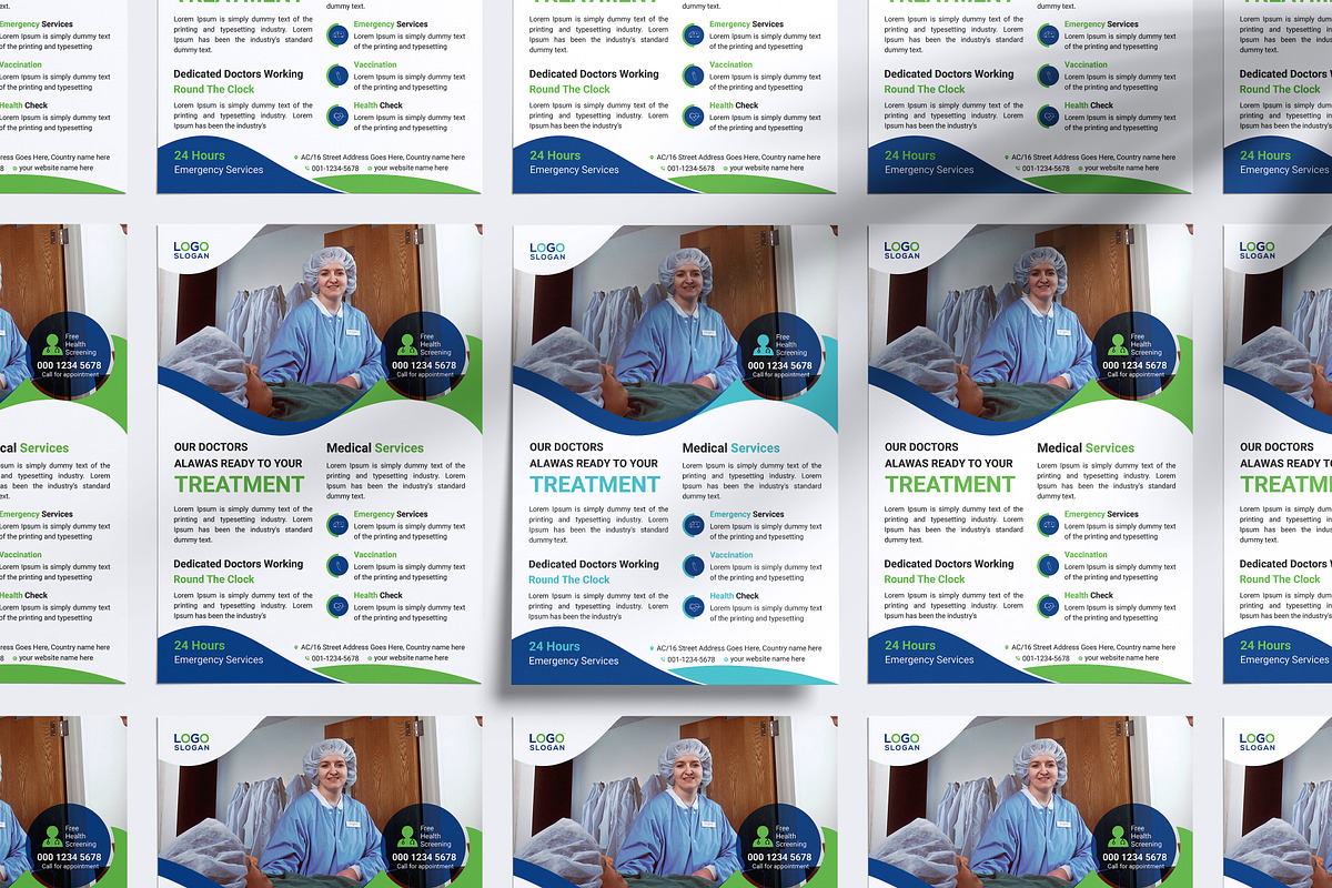 Premium Medical Flyers, a Flyer Template by Vectorzone (Photo 3 of 3)