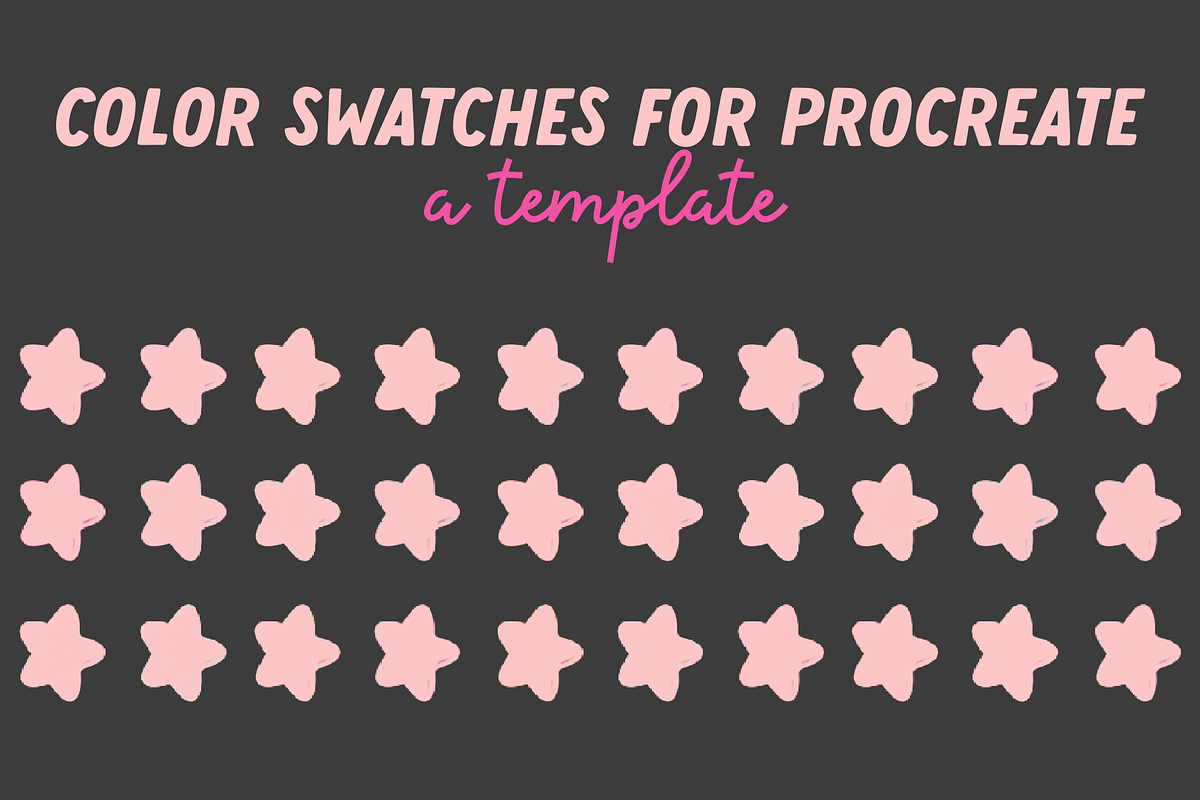 color swatches for procreate, a Templates & Theme by pinkdrinksoul (Photo 1 of 3)