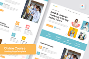 Trytors - Online Course Landing Page, an UI Kit Template by SquidPixey (Thumbnail 1 of 5)