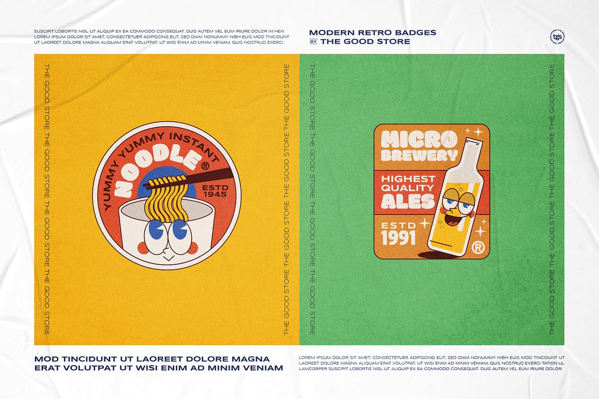Illustration Logo Badges Bundle #2, a Branding & Logo Template by The Good Store (Photo 6 of 10)