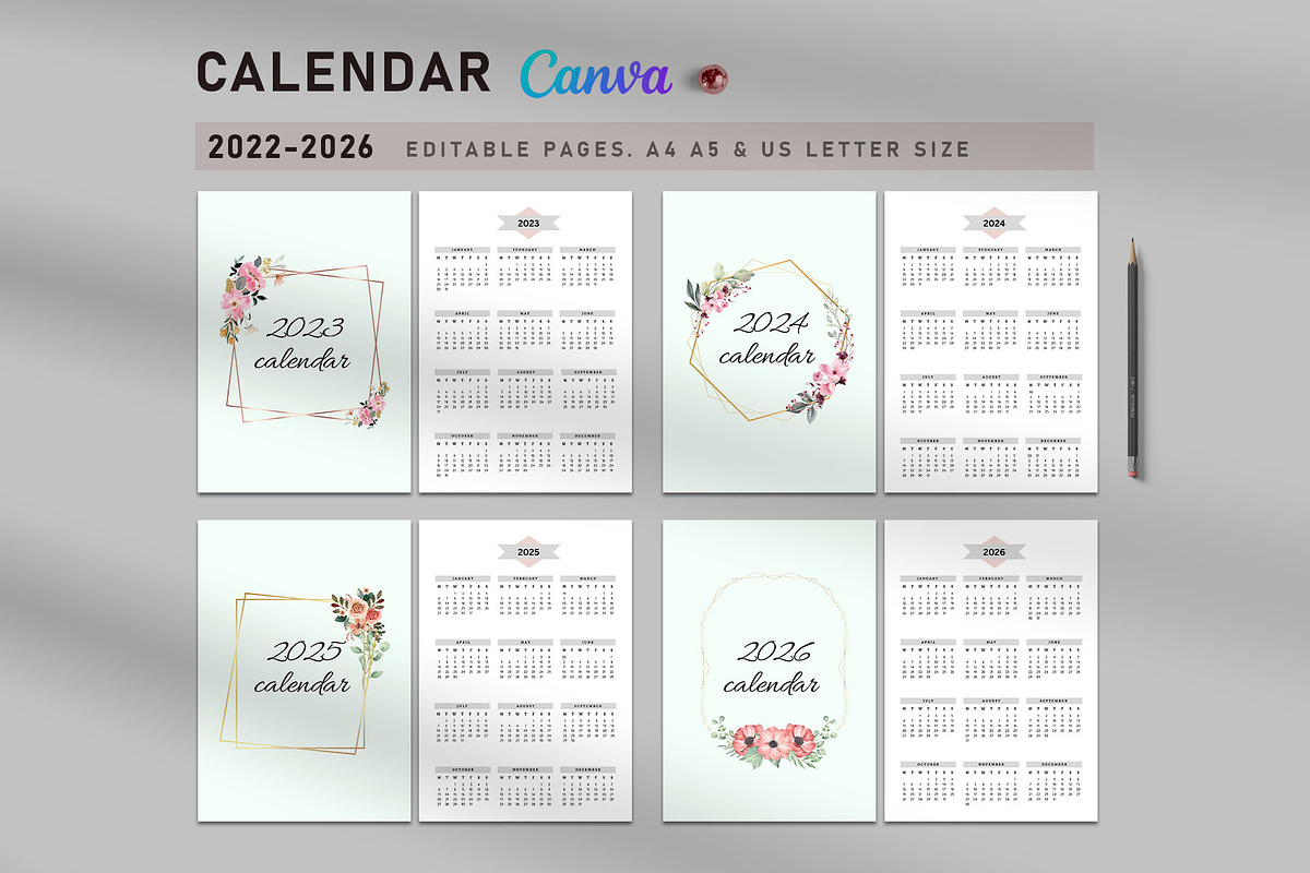 Calendar Template/Yearly Calendar, a Stationery Template by Design Zone (Photo 1 of 4)