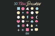 Geometric Shapes BrushPack Procreate, a Brush Add-On by letteringbynica (Thumbnail 2 of 2)