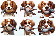 Watercolor Dog Pigeon Hunting PNG, an Illustration by CraftArtStudio (Thumbnail 2 of 6)