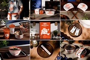 36 Ramen Noodle Restaurant Mockups, a Packaging Mockup by Vitora Mockup (Thumbnail 1 of 11)