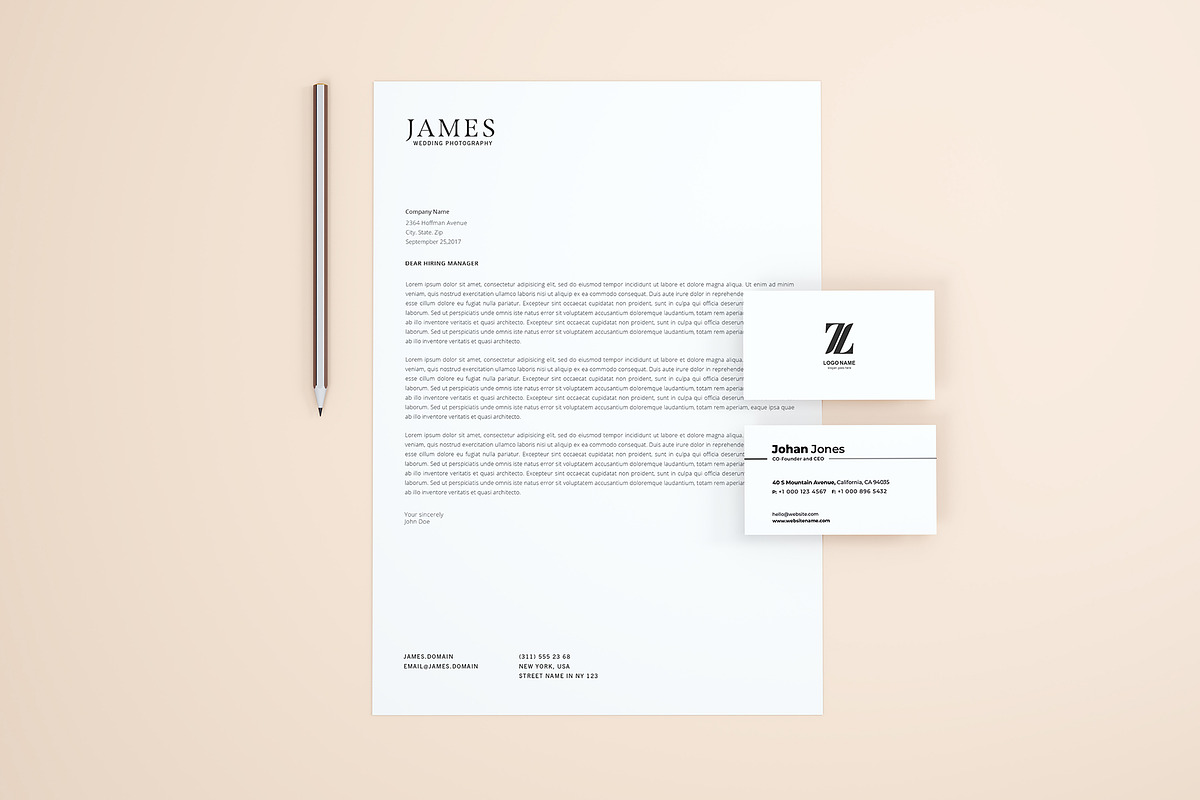 Modern Stationery Mockup, a Product Mockup by Designrepos (Photo 4 of 28)