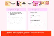 Pink Shopify Store Banner Designs, a Shopify Template by Template Twist Shop (Thumbnail 3 of 5)