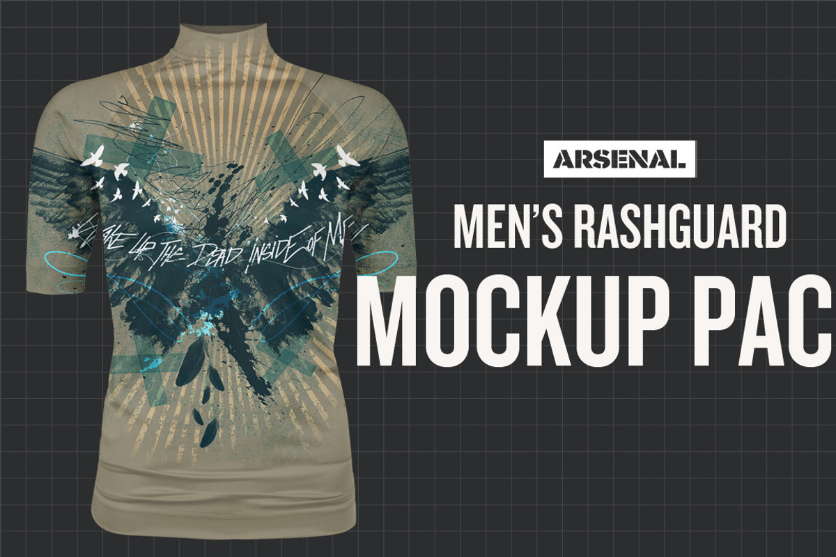 Men’s Rashguard Mockup Template Pack, a Product Mockup by Go Media's Arsenal (Photo 1 of 7)